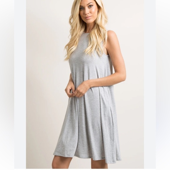 American Eagle Outfitters Dresses & Skirts - American Eagle Outfitters - Heather Grey Sleeveless Swing Dress - Size Large